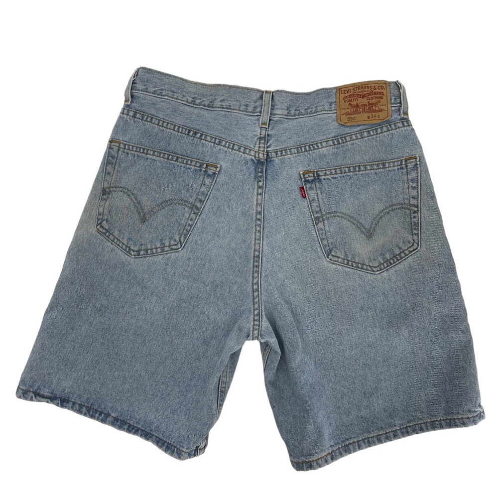 COPY - Levi’s 550 Vintage Longer Denim Shorts Size 34 Light Wash 90's Y2K Relax…